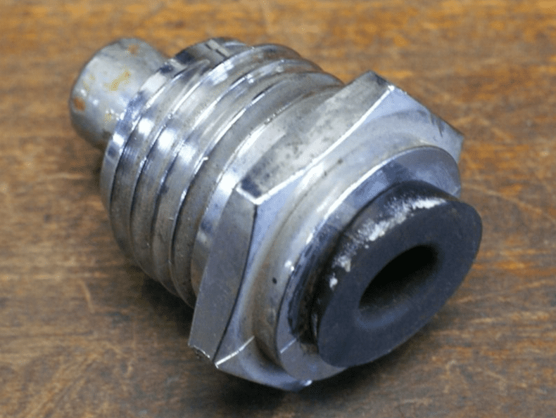 19841985 C4 Corvette Antenna Base Assembly Chrome Used