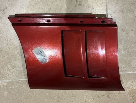 1984-1987 C4 , GM14043027 LH Front Fender Louver battery PANEL, Dark Red used VG