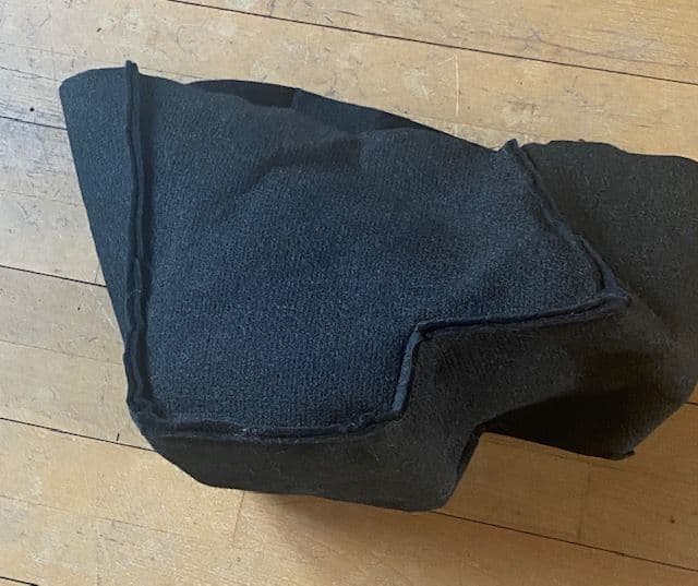 19841989 C4 Corvette RH Rear Storage Compartment LINER Charcoal Felt