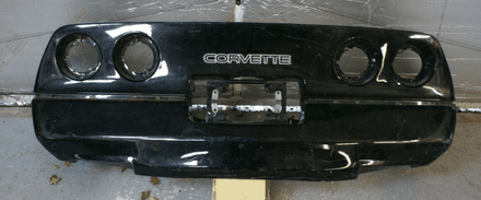 1984-1990 C4 Corvette, 14030202 Rear Bumper/Fascia,Black used.COLLECT ONLY