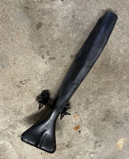 1984 1990- C4 Corvette, Front Lower SKID PLATE ,GM 14078685 USED OK