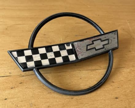 1984-1990 C4 Corvette,Nose Emblem, GM 14060259 oem faded used