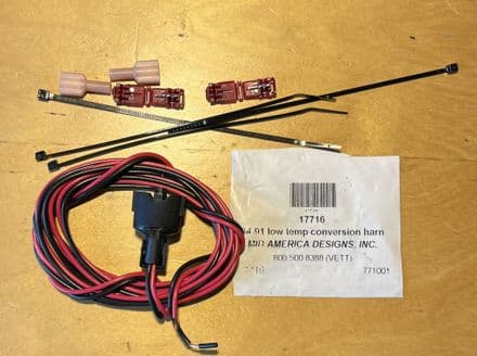 1984-1991 Corvette C4 LOW TEMP Conversion HARNESS Mid America 17716 609-108 new