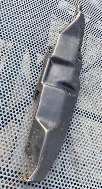 1984-1996 C4 Corvette, REINFORCEMENT front LH fender, hood close at firewall ,GM 14043025 used