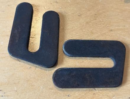 1984-1996 PAIR C4, GM14060273 U-shape HOOD HINGE SHIMS 3mm. used