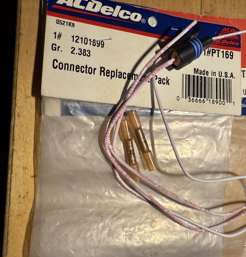 1984-1999 Corvette ,Connector Replacement Pack,GM 12101899,New