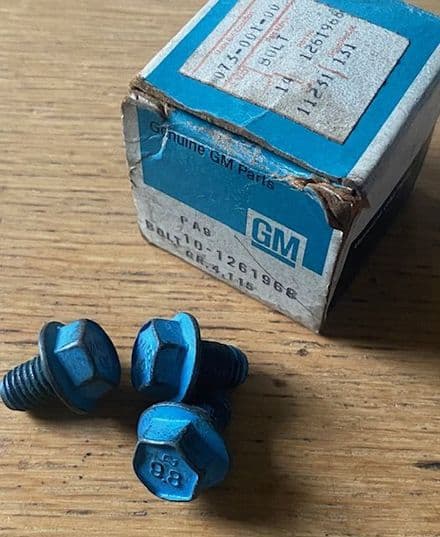 1984 -2004 Corvette C4 & C5 three (3) Flywheel Bolts, GM 1261968, New Box C