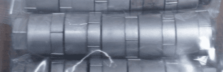 1984-88 GM 14102345 Silver Lug Nut Caps, Set of 5,Used