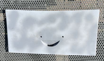 1984-96 C4 Coupe fuel gas lid flap door GM 14047485 in primer needs painting