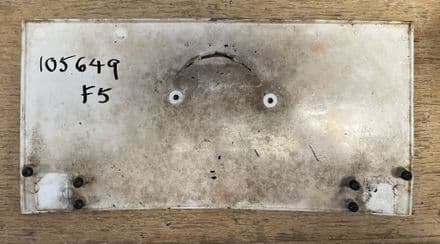 1984-96 C4 Coupe fuel gas lid flap door GM 14047485 need painting