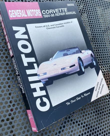 1984 -96 Chilton Shop Manual 1984 -1996 C4 Corvette M-28502 -1