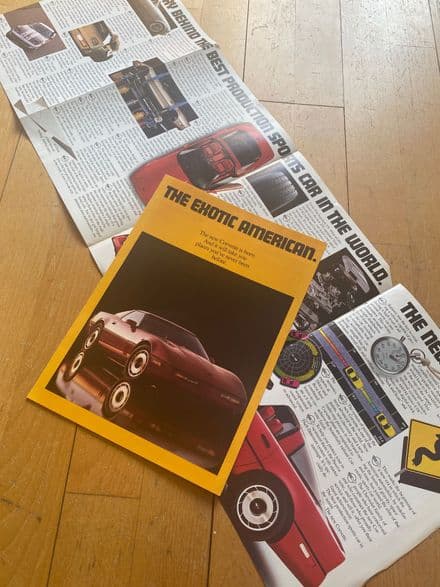 1984 C4 8 -page fold out THE EXOTIC AMERICAN Brochure B84 EM