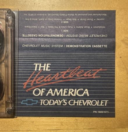 1984 Corvette GM16061671 DELCO BOSE Music System DEMONSTRATION CASSETTE Used