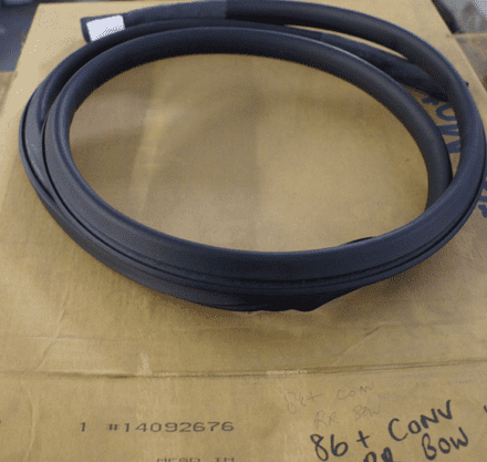 1986-1996 C4 GM 14092676 Convertible Rear Bow Weatherstrip,New