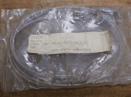 1986 1996 Convertible top Tension Cables, 32603, New