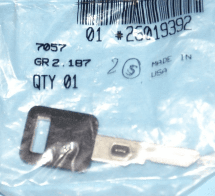 1986-1996 Corvette C4 Single Sided VATS Key #02, 0.52 Ω GM 26019392