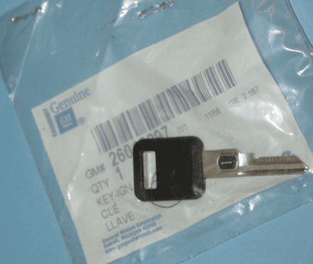 1986-1996 Corvette C4 Single Sided VATS Key #07, 1.86 Ω GM 26019397