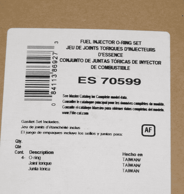 19862001 Corvette C4 C5 Injector ORings Set of 4 FelPro ES70599 New