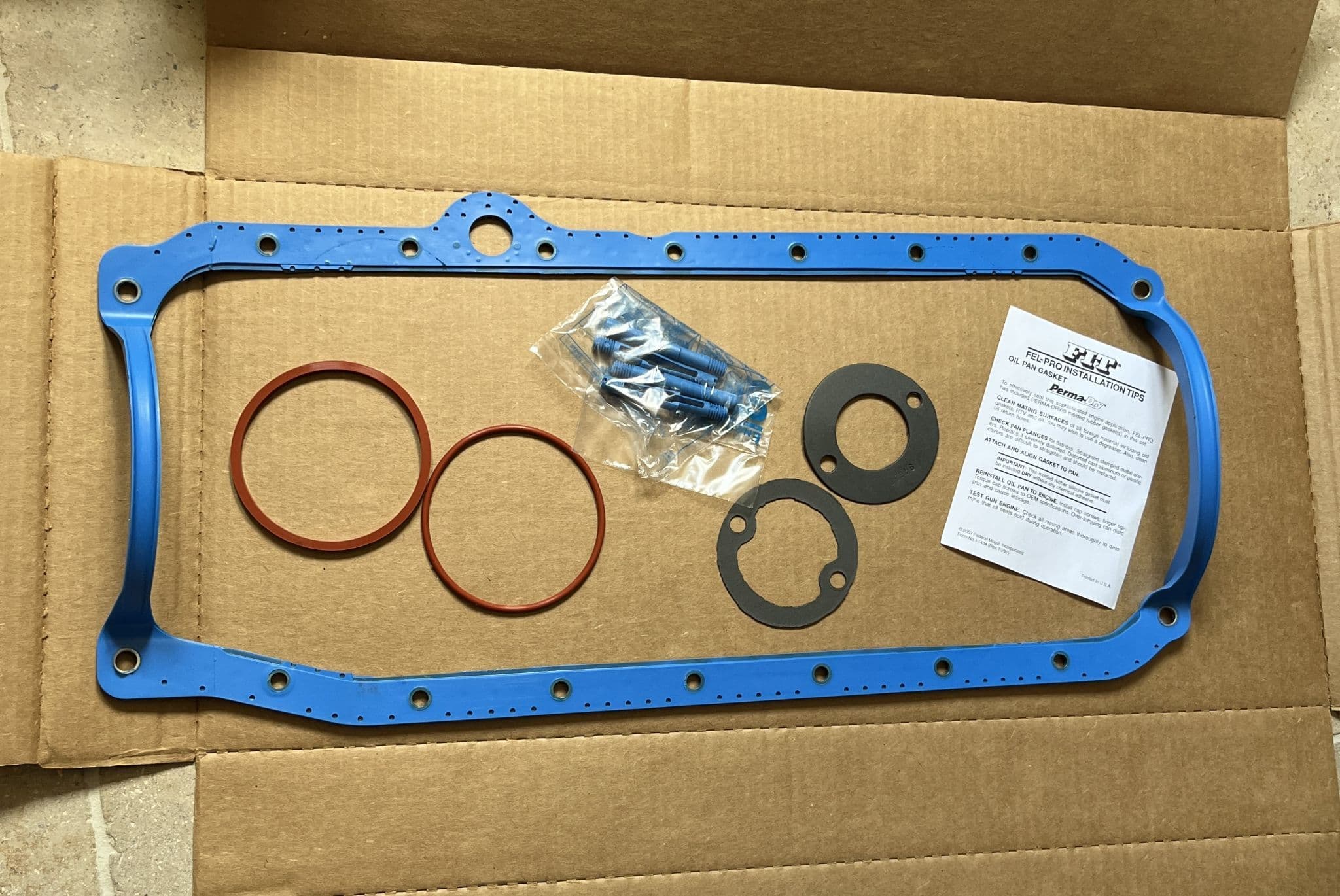 1986L1996 Corvette C4 Oil PAN Sump Gasket Kit Fel Pro OS34500R NewL