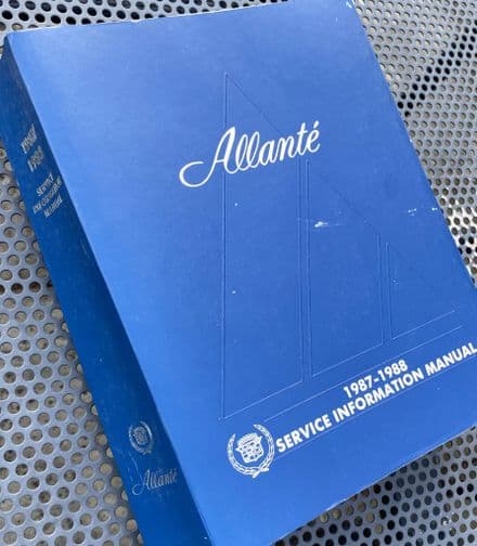 1987 -88 GM OEM Shop Manual 1987/ 88 Cadillac Allante - H2510