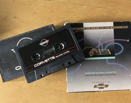 1987 Corvette Delco Bose Music System DEMONSTRATION CASSETTE Used