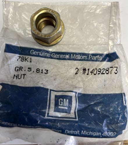 1988-1989 Corvette C4, GM 14092873. 17" Wheel Nut,New,