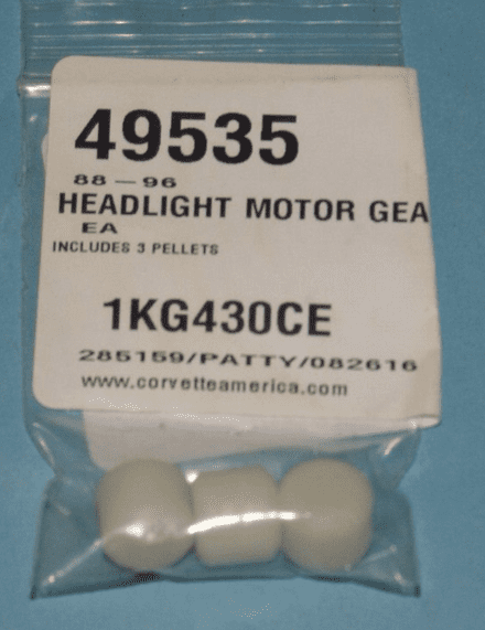 1988-1996 Corvette C4 3x Headlight DRIVE PELLETS kit 49535 NEW
