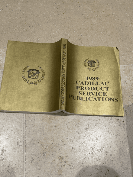 1989 Cadillac  Full  Range  Gold Cover PSP  Product Service Publications MANUAL  essential and rare
