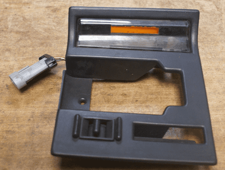 1990-1993 C4 Corvette,RH Interior Door Handle Bezel W/Light & Switch,GM 10253030,Used