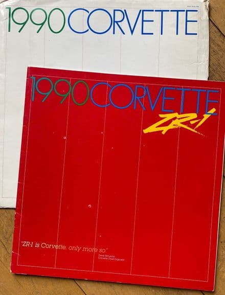 1990 C4 ZRI 20 -page Brochure rare , includes Kimble Cutaway and Carcassonne Trip B90 Z .