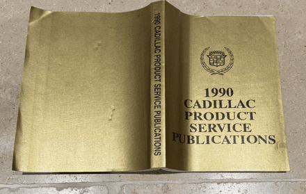 1990 Cadillac Full Range Gold Cover PSP Product Service Publications MANUAL essential and rare