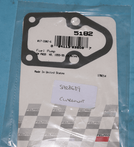 1990 Corvette C4 Fuel Pump Gasket, Fel-Pro 5182, New
