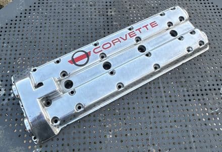 1990 ZR1 LT5 GM 10106167 Polished Aluminium CAMSHAFT COVER , LH ex Lotus Eng Hethel , refurbished
