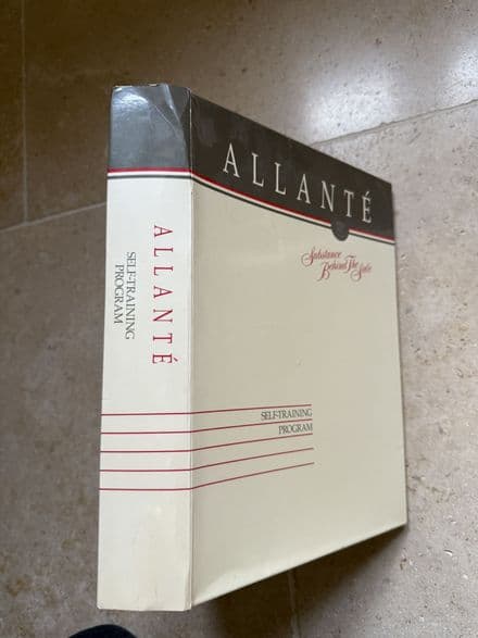 1991 Cadillac ALLANTE Sales Training fold out Pack inc Cassette and VHS Video New