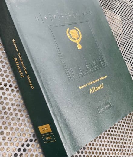 1991 GM OEM Shop Manual 1991/ 92 Cadillac Allante - H2808