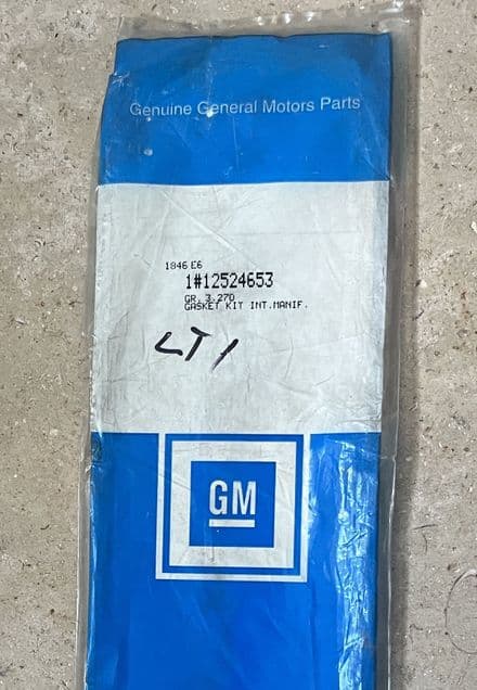 1992-1996 Corvette C4 LT1 Intake Manifold Gaskets, GM 12524653, New