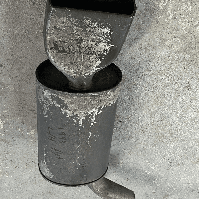 1992-96   Left Rear C4  exhaust Muffler Silencer,  GM 10255648  Used OK