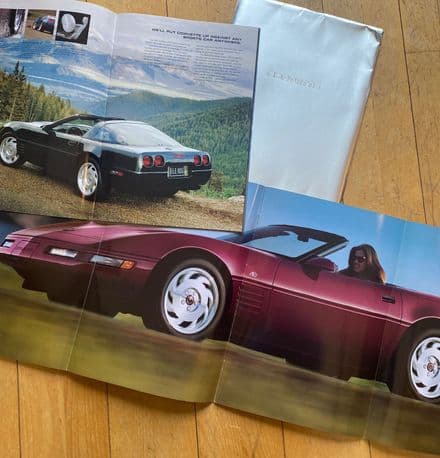 1993 C4 Corvette 48-pages + 2 gatefold Ruby Sales Brochure