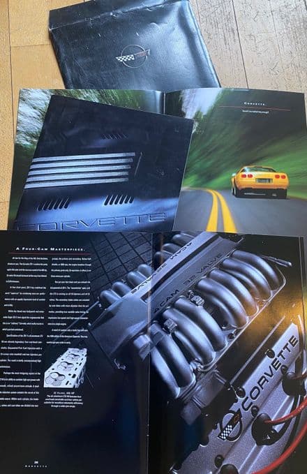 1994 C4 Corvette 36 pages Sales Brochure in original black envelope
