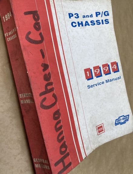 1994 GM OEM Shop Manual 1994 Chevrolet GMC P3 and P/G Chassis NATP -9432