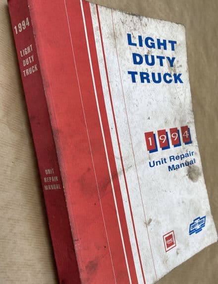 1994 GM OEM Shop Manual 1994 Chevrolet GMC Unit Repair Light Truck NATP -9437