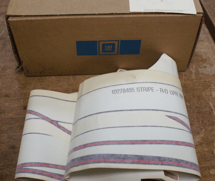 1995 C4 Corvette,Indy Pace Car Body Stripe Vinyl,GM 10278405,New