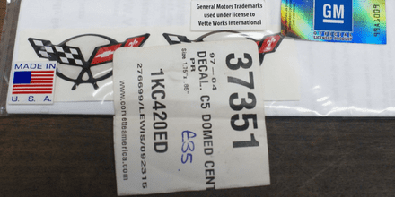 1997-04 PAIR Domed Centre Decals (C5),CA 37351,New