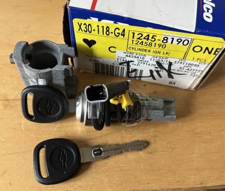 1997-2004 C5 Corvette IGNITION SWTCH & 2 CODE 13 KEYS GM 12458190 ,New