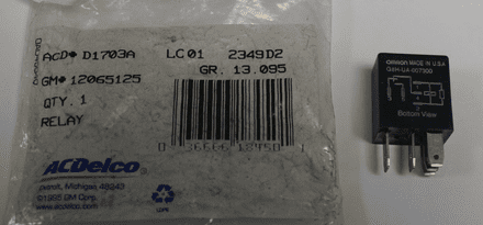 1997 -2013 Multi Purpose Relay,GM 12065125,New