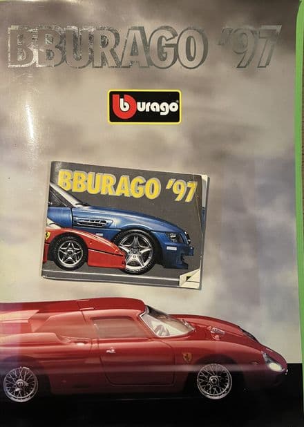 1997 B BURAGO 72 page A4 MODEL CATALOGUE, A7 mini-Catalogue and UK price list