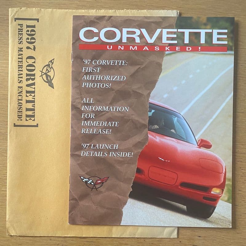 1997 C5 14-page  Corvette Launch Press-Only full colour brochure B97PR