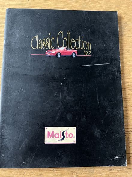 1997 MAISTO 'CLASSIC COLLECTION' MODELS CATALOGUE . 40 pages Very nice