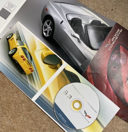 2005 C6 Geneva Salon Press Kit with CD and 2005 brochure