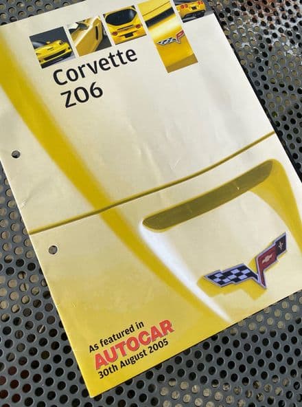 2006 Z06 AUTOCAR roadtest reprint 6-pages of praise